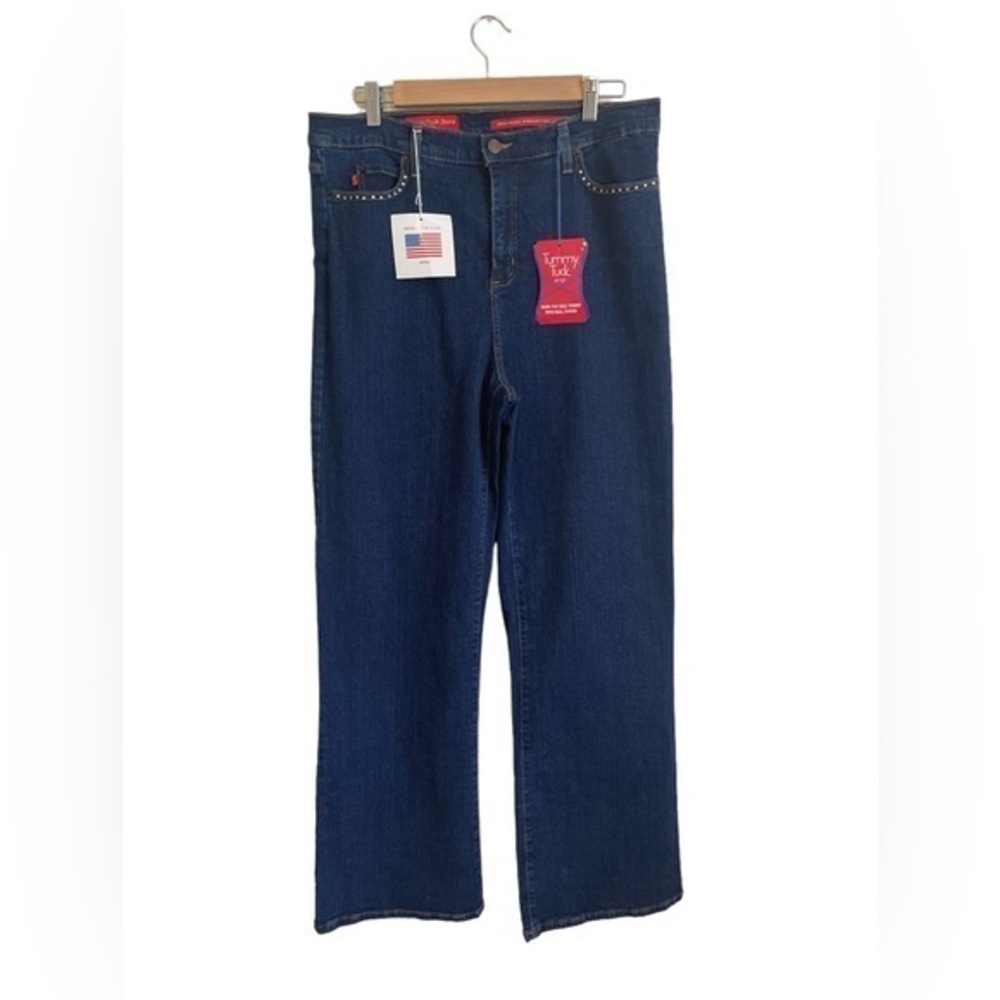 NEW NYDJ Tummy Tuck Denim Jeans Dark Wash Size 14